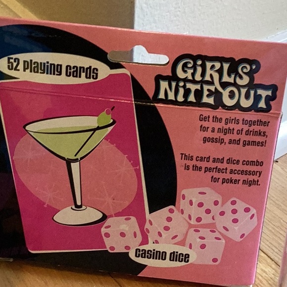 Girls Nite Out Party set includes shot glass, playing cards, 5 dice, truthbtold - Picture 2 of 5